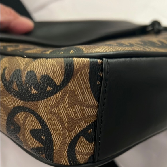 Coach Black and Brown Crossbody Bag with Edgy Pattern - Picture 11 of 13